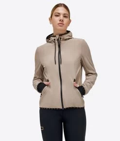RG Hooded Softshell Jacket -Equestrian Clothing rg hood jacket hazelnut front crop SSW001 JS005 1005 riders gene 62773.1686191301