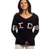Goode Rider RIDE Lightweight Sweater -Equestrian Clothing ride sweater navy front2 19038 3729 goode rider 97670.1665774177