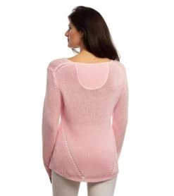 Goode Rider RIDE Lightweight Sweater -Equestrian Clothing ride sweater pink back 19038 3719 goode rider 66524.1665774184