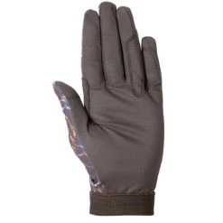 HKM Allure Riding Gloves -Equestrian Clothing riding gloves allure dark brown palm 2100 DARK BROWN hkm 13582.1651102716