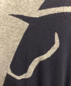 Vestrum San Cassiano Crew Neck Sweater 8 Vestrum San Cassiano Crew Neck Sweater -Equestrian Clothing san cassiano crewneck grey navy closeup W5087 vestrum 33548.1666839727