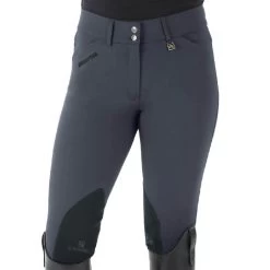 Romfh Sarafina Euro Breeches Knee Patch -Equestrian Clothing sarafina euro kp pewter 1 468455 romfh 46760.1653609440