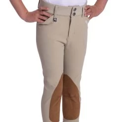 Kids Romfh Olivia Classic Jodhpurs -Equestrian Clothing sarafina olivia jodpur wht.sand front 47096 romfh 90421.1684887778