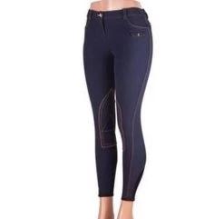 Sarm Hippique Aprica Knee Patch Breeches -Equestrian Clothing sarm hippique aprica knee patch breech navy 85744 02114.1527290076