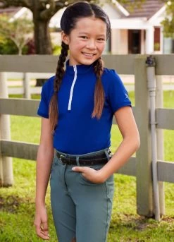 Girls RJ Classics Sasha Jr 37.5 Training Shirt -Equestrian Clothing sasha jr 37.5 training ss bl.sapph rider SAJ547 rj classic 38352.1670957561