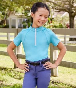 Girls RJ Classics Sasha Jr 37.5 Training Shirt -Equestrian Clothing sasha jr 37.5 training ss seaside rider SAJ546 rj classic 78947.1670957554