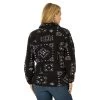 Wrangler Sherpa Zip Pullover -Equestrian Clothing sherpa zip pullover black back 112317352 wrangler 77559.1660250355
