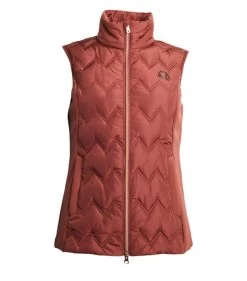 Kingsland Sia Insulated Vest -Equestrian Clothing sia body warmer vest hot chocolate front 2230163609 5029 kingsland 03945.1667000760