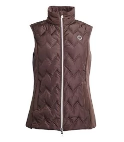 Kingsland Sia Insulated Vest -Equestrian Clothing sia vest coffee front 2230163609 6578 KL 25843.1667003344