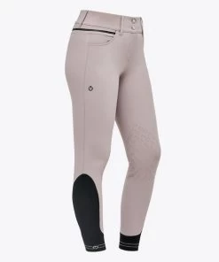 Cavalleria Toscana Silicone Logo Breeches Knee Grip -Equestrian Clothing silicone print ct breeches blush side PAD175 JE010 1A00 cavalleria toscana 02836.1659819124