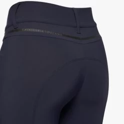 Cavalleria Toscana Silicone Logo Breeches Knee Grip -Equestrian Clothing silicone print ct breeches navy back detail PAD175 JE010 7E00 cavalleria toscana 75817.1659818423