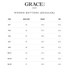 Grace In LA Easy Fit Horseshoe Pocket Jeans 9 Grace In LA Easy Fit Horseshoe Pocket Jeans -Equestrian Clothing size chart grace in la 17935.1687305471
