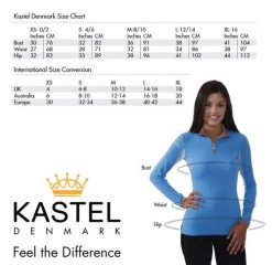 Kastel Denmark Shirt Shirred Cap Sleeve -Equestrian Clothing size chart kastel denmark 95512.1624310510