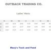 Outback Trading Willa Cardigan -Equestrian Clothing size chart ladies shirt outback 66442.1666905152