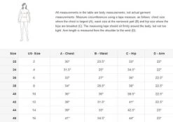 Horze Blaire Long Sleeve Show Shirt -Equestrian Clothing size chart tops horze 16061.1554325232