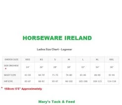 Horseware Ireland Horseware AA Summer Silicone Breeches 9 Horseware Ireland Horseware AA Summer Silicone Breeches -Equestrian Clothing size chart women tights breeches horseware 56302.1634426635
