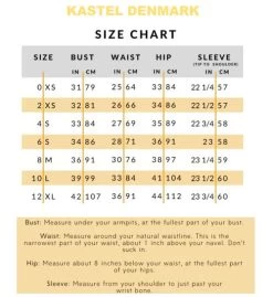 Kastel Denmark Animal Print Shirt Cap Sleeve -Equestrian Clothing size measurement chart kastel 91057.1677880645