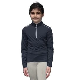 Girls Chestnut Bay SkyCool Shirt Long Sleeve -Equestrian Clothing skycool shirt LS night sky rider CB8000Y chestnut bay 96569.1663624637