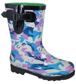 Kids Smoky Mountain Rubber Rain Boots -Equestrian Clothing smoky mtn kids boot horses blu purple 41436.1661200090