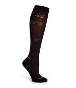 Tredstep Solo Pro Socks -Equestrian Clothing solo pro sock black tredstep 79824.1680624587