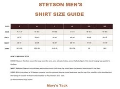 Stetson Blue Geo Print Shirt -Equestrian Clothing stetson mens shirt size guide 39237.1662063335