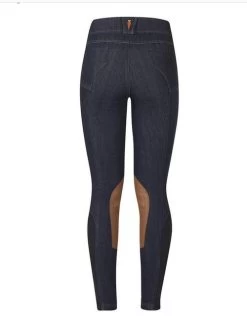 Kids Kerrits Stretch Denim Breeches Knee Patch
