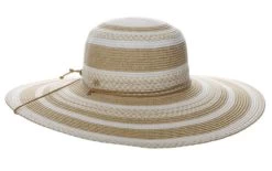 Capelli Yuri Striped Toyo Straw Hat