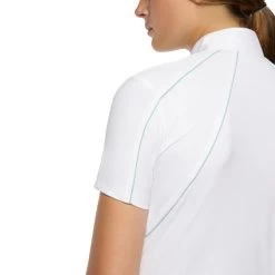 Cavalleria Toscana Sunbeam Competition Polo -Equestrian Clothing sunbeam comp polo ss white back detail POD291 JE022 0001 cavalleria toscana 33803.1651184901