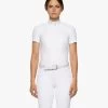 Cavalleria Toscana Sunbeam Competition Polo -Equestrian Clothing sunbeam comp polo ss white front POD291 JE022 0001 cavalleria toscana 40552.1651184895