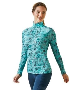 Ariat Sunstopper 2.0 1/4 Zip Baselayer Print