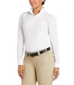 Ariat Sunstopper Pro 2.0 Show Shirt 22 Ariat Sunstopper Pro 2.0 Show Shirt -Equestrian Clothing sunstopper pro 2 0 show white front 10034988 ariat 91229.1642360579
