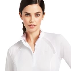 Ariat Sunstopper Pro 2.0 Show Shirt 21 Ariat Sunstopper Pro 2.0 Show Shirt -Equestrian Clothing sunstopper pro 2.0 show shirt white jethro collar 10039348 ariat 48621.1676138589