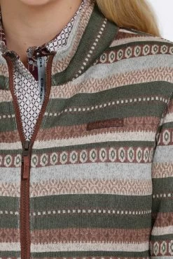 Cinch Sweater Knit Bomber Jacket 10 Cinch Sweater Knit Bomber Jacket -Equestrian Clothing sweater knit bomber sherpa multicolor detail MAJ9861001 cinch 04837.1638659666