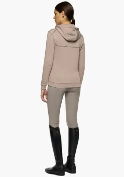 Cavalleria Toscana Team Daytona Zip Hoodie -Equestrian Clothing team daytona crew blush back FED101 CO079 1A00 cavalleria toscana 48313.1657671807