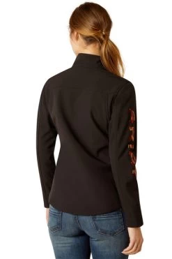 Ariat Team Softshell Jacket Black/Mirage -Equestrian Clothing team softshell jacket bk.mirag back 10046686 ariat 28362.1691198177