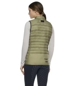 Cavalleria Toscana Team Red Stripe Quilted Vest -Equestrian Clothing team stripe vest verde back GLD250 NY086 5D00 CT 48542.1642285535
