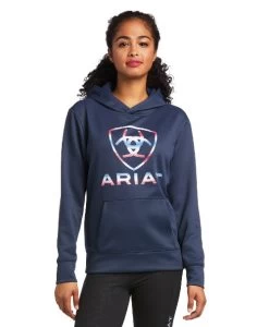 Ariat TEK Hoodie -Equestrian Clothing tek hoodie blue nights front 10039793 ariat 76899.1653605127