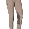 GhoDho Tinley Pro Grip Knee Patch Breeches -Equestrian Clothing tinley breech taupe front ghodho 59160.1643579164