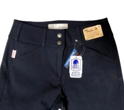 Tailored Sportsman Trophy Hunter Breech Low Rise Boot Sock -Equestrian Clothing trophy hunter lr bootsock black blue front TS 96061.1638132550