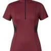 Kerrits Trot On Tech Top -Equestrian Clothing trot on tech top sangria front 40489 kerrits 04259.1677115764