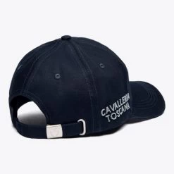 Cavalleria Toscana Tufted Stitch Cap -Equestrian Clothing tufted stitch cap navy side CPU023 GA002 7901 CT 00584.1678573804