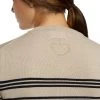 Cavalleria Toscana Merino V-Neck Sweater -Equestrian Clothing v neck sweater off white back detail MAD113 LA035 1004 cavalleria toscana 52971.1650668181