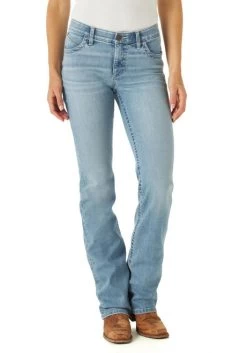 Wrangler Willow Riding Jean Light Wash 9 Wrangler Willow Riding Jean Light Wash -Equestrian Clothing willow mid rise light wash front 112315011 wrangler 19753.1654120034