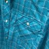 Roper Windowpane Plaid Snap Shirt -Equestrian Clothing windowpane plaid ls turq.org detail 0105001016074 roper 96929.1666835556