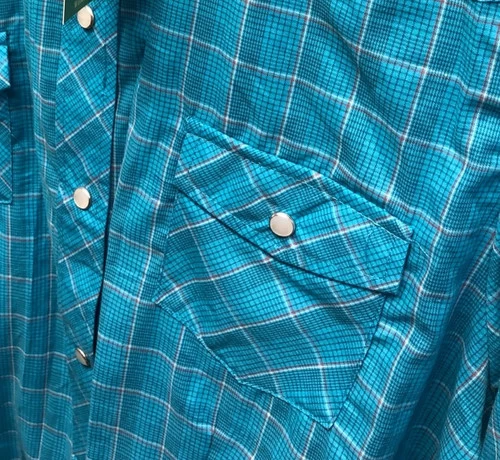 Roper Windowpane Plaid Snap Shirt 3 Roper Windowpane Plaid Snap Shirt