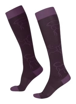 Kids Kerrits Winter Whinnies Wool Socks -Equestrian Clothing winter whinnies wool sock raisin 30473 kerrits 89366.1669923732