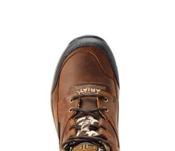 Ariat Terrain Waterproof Boot With Cow Print -Equestrian Clothing women terrain h2o lace brn.cow toe 10044538 ariat 29887.1676343389