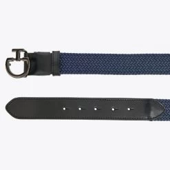 Cavalleria Toscana Elastic Belt CT Buckle -Equestrian Clothing womens elastic belt ct clasp black blue detail CIN046 EL007 7J99 cavalleria toscana 85903.1678911219