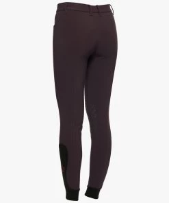 Girls Cavalleria Toscana Orbit Logo Breeches -Equestrian Clothing youth ct orbit breeches dk.purp back PAA016 JE010 3A00 cavalleria toscana 54742.1668822657
